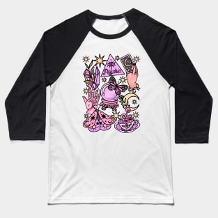 Whimsical Witch Baseball T-Shirt